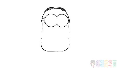 小黄人简笔画,教小朋友画小黄人-3