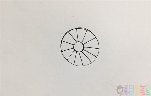 电风扇简笔画画法-2