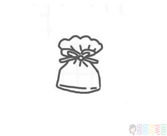 糖果袋子简笔画画法-4