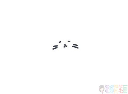 可爱的小猫简笔画,猫咪少儿画画图片-2