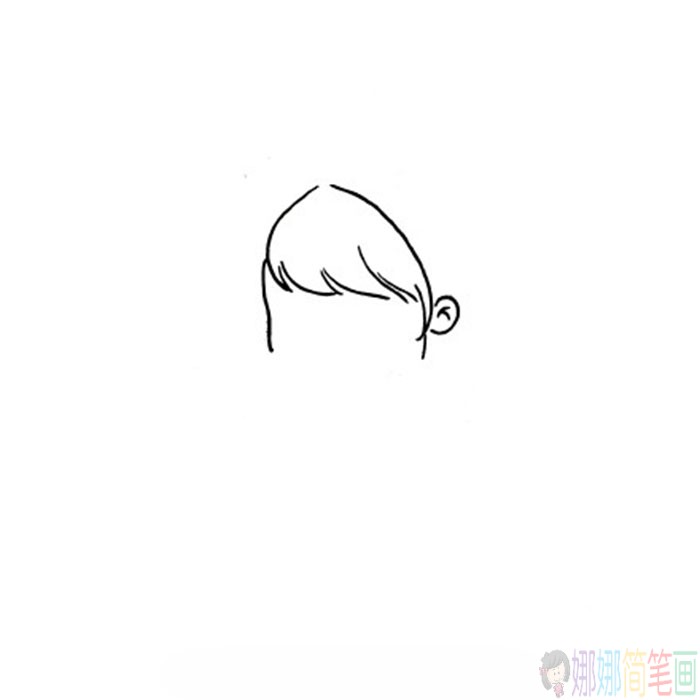 可爱的古风少女简笔画-2
