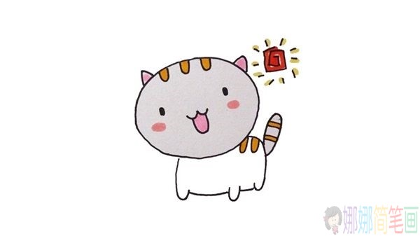 简单易学的小猫简笔画画法-1