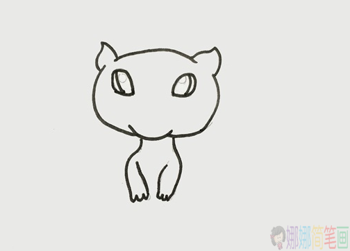 宠物小精灵梦幻简笔画画法教程-3
