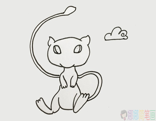 宠物小精灵梦幻简笔画画法教程-4