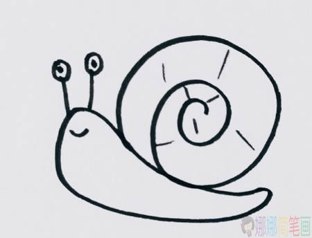一组简单的小动物简笔画图片-1
