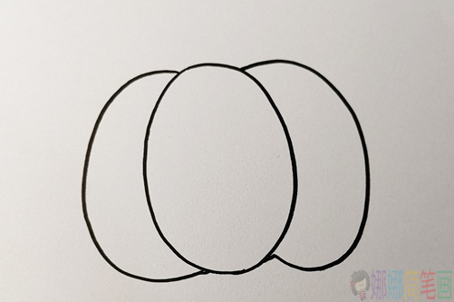 南瓜儿童画,南瓜简笔画画法步骤-2