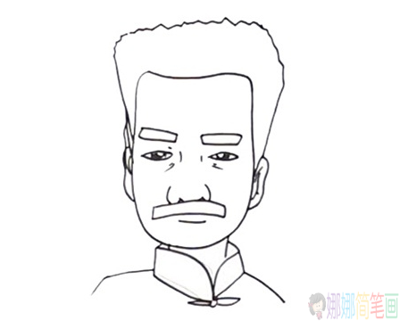 鲁迅先生人物简笔画-3