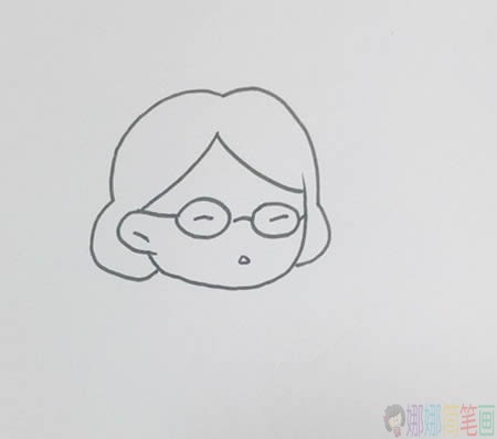语文老师简笔画,语文老师怎么画-2