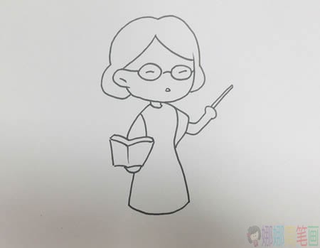 语文老师简笔画,语文老师怎么画-3