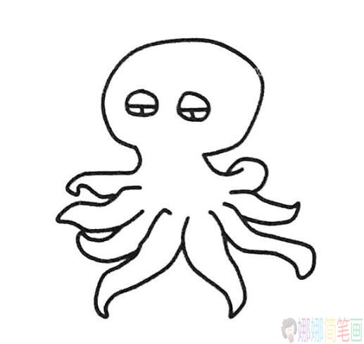 各种章鱼简笔画画法-4