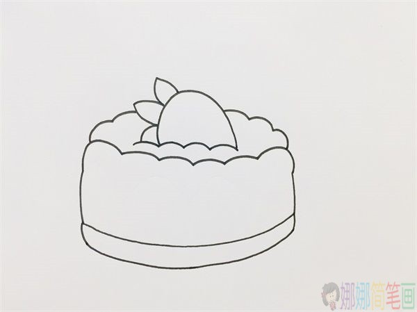 蛋糕怎么画,儿童简笔画蛋糕-3