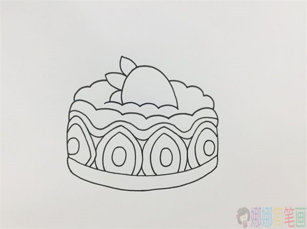 蛋糕怎么画,儿童简笔画蛋糕-4