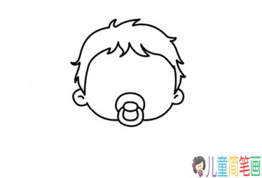 萌娃宝宝简笔画的画法-2