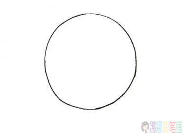 简单可爱的彩色狮子简笔画的画法-1
