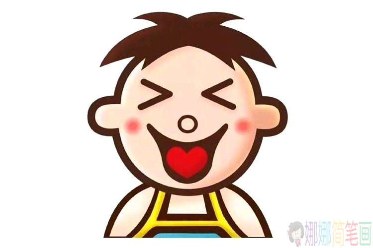 各种可爱的Q版旺仔简笔画图集-8