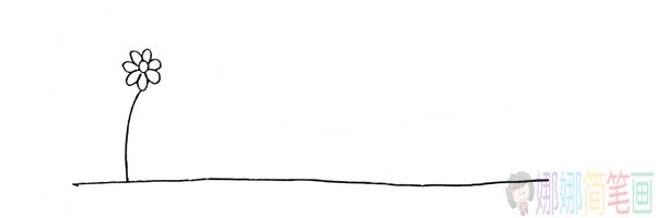 好看的向日葵的简笔画,向日癸的画法-3