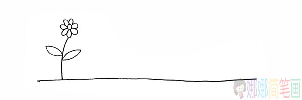 好看的向日葵的简笔画,向日癸的画法-4