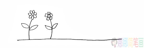 好看的向日葵的简笔画,向日癸的画法-5