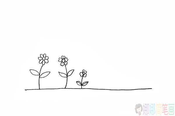 好看的向日葵的简笔画,向日癸的画法-6