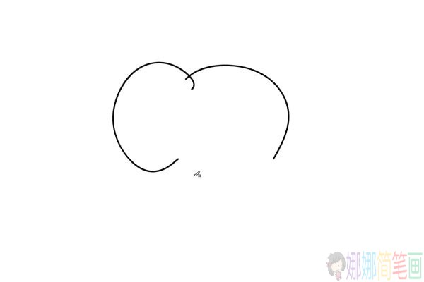 可爱的小象儿童简笔画法-2