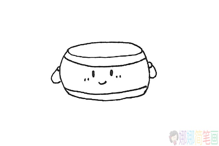 大鼓简笔画,大鼓的画法-6