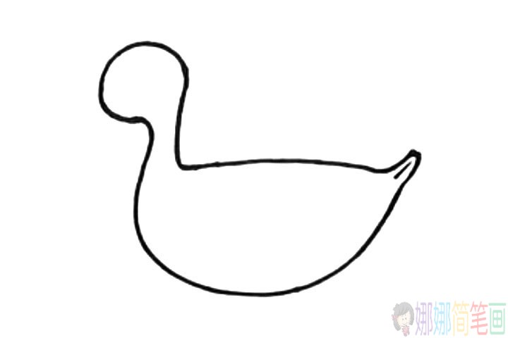 小鸭子的简笔画法-3