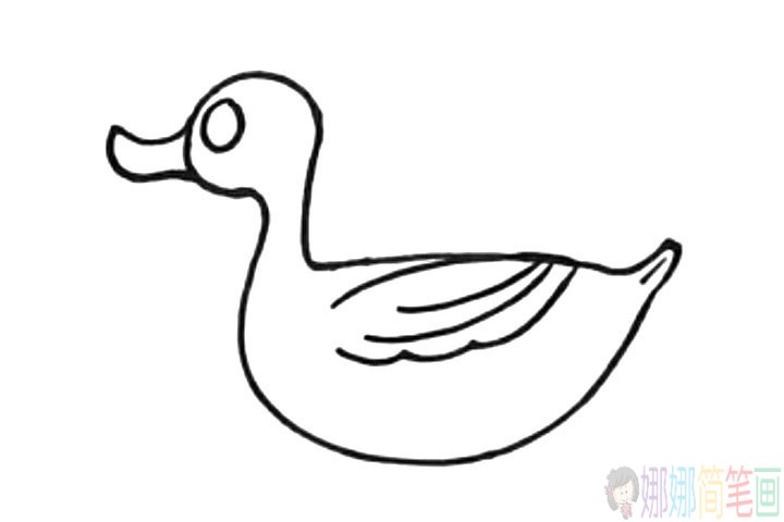 小鸭子的简笔画法-5