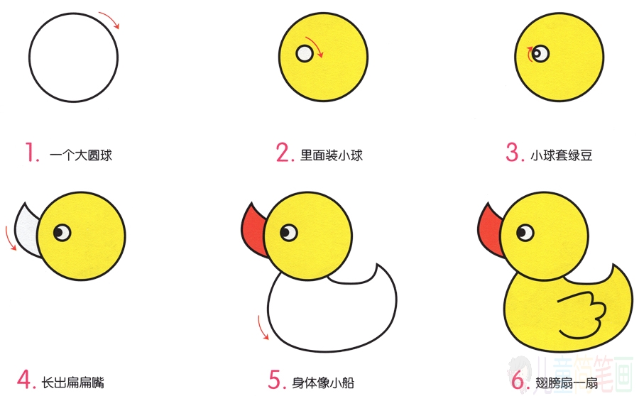 小鸭子的画法-1