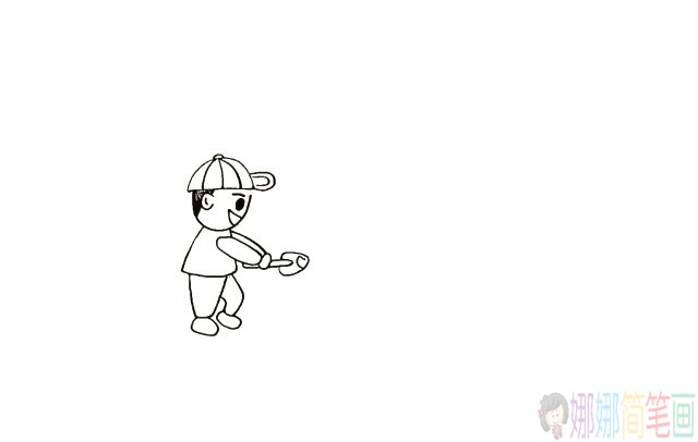 小朋友植树种树怎么画-6