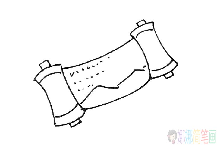 卷轴怎么画,卷轴简笔画法-6