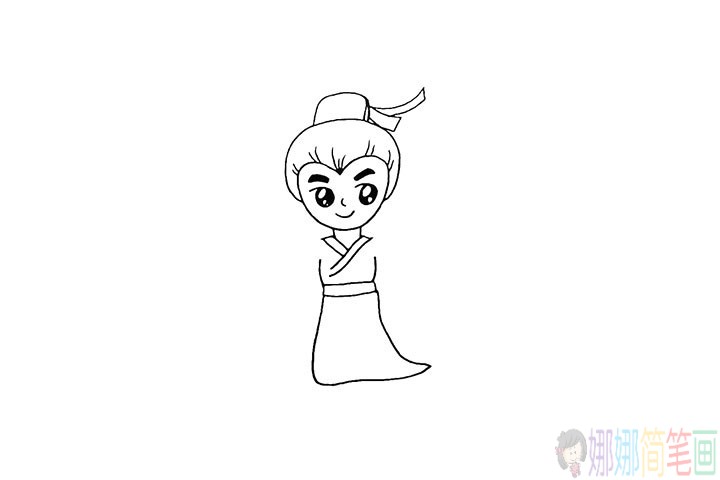 古代书生怎么画,书生儿童简笔画-7