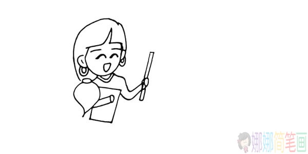 我的老师怎么画,老师简笔画法步骤-9