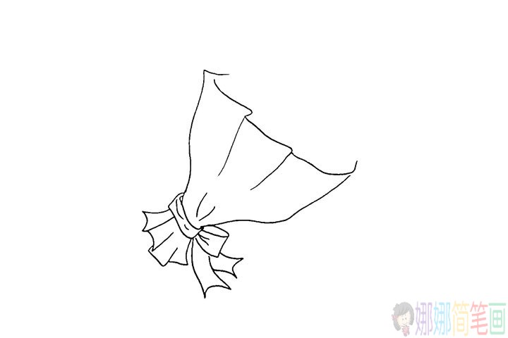 一束漂亮的花简笔画法教程-4