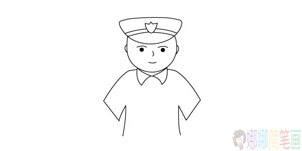 帅气的警察叔叔怎么画-10