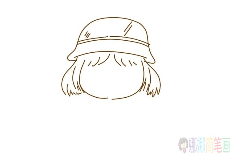 教小朋友画一个精致可爱的小姑娘-3