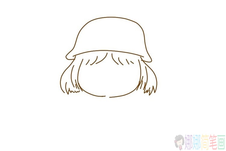 教小朋友画一个精致可爱的小姑娘-4