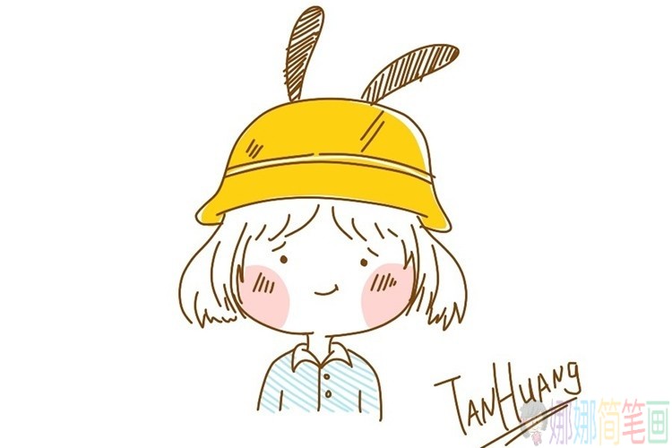 教小朋友画一个精致可爱的小姑娘-9