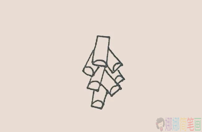 鞭炮怎么画,鞭炮爆竹简笔画-3