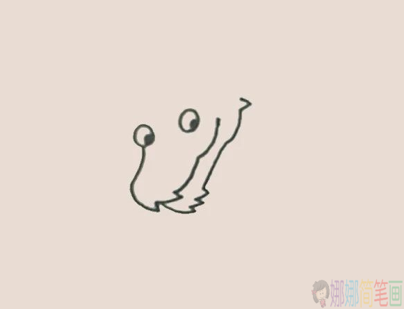 中国龙的画法,中国龙儿童简笔画-2