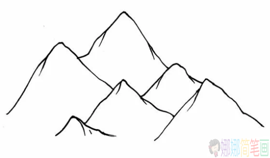 山脉怎么画,喜马拉雅山的画法-2
