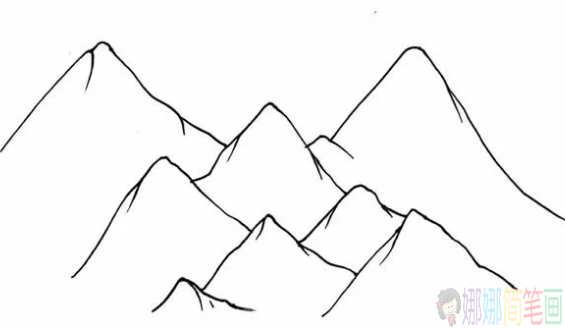 山脉怎么画,喜马拉雅山的画法-3