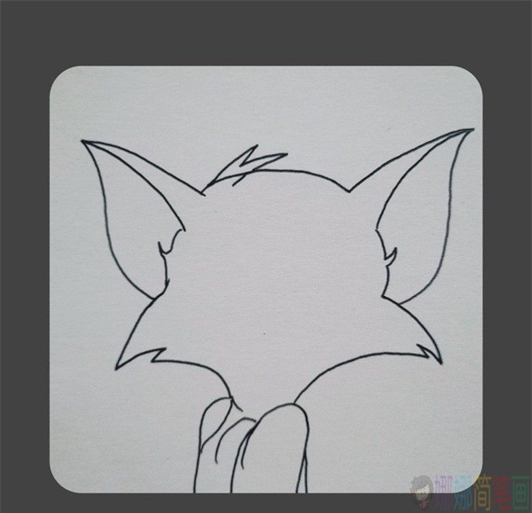 汤姆猫动画人物简笔画-4