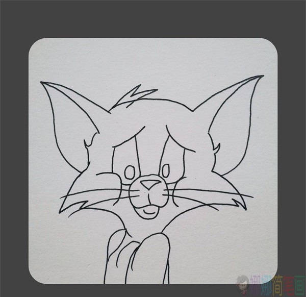 汤姆猫动画人物简笔画-5