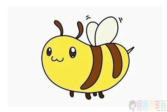 简单易学的蜜蜂简笔画画法-1