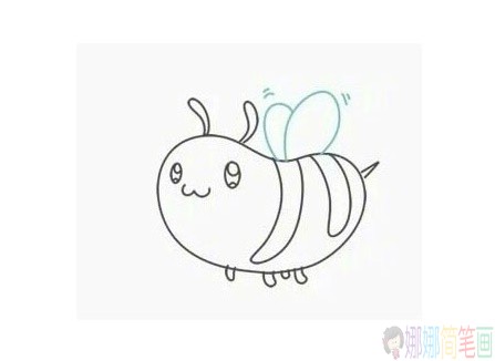 简单易学的蜜蜂简笔画画法-5