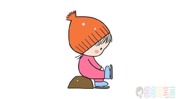 小女孩简笔画,女生简笔画画法-1