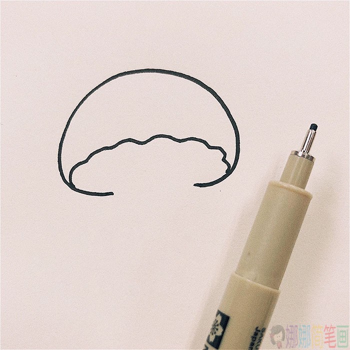 好看的彩色蘑菇简笔画教程-2