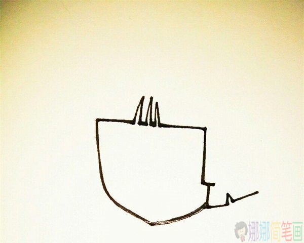 大姐姐简笔画教程,人物简笔画画法-3