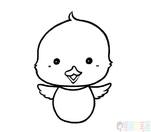 小黄鸭儿童简笔画图画-6