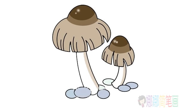 蘑菇简笔画,蘑菇怎么画好看-1